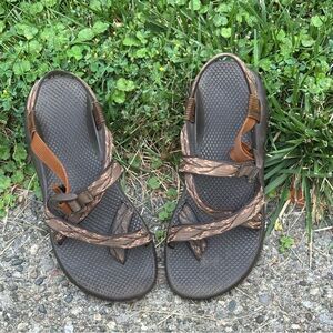 Chaco Brown and Tan Strappy Sandals